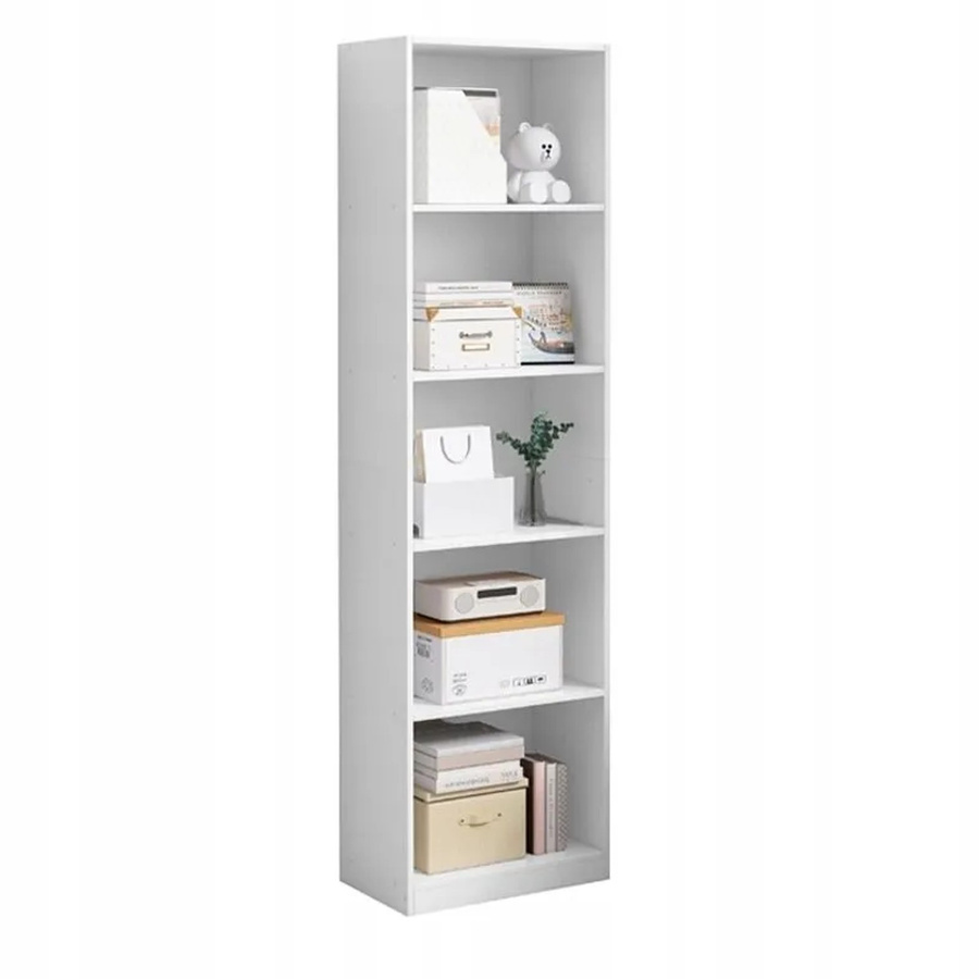 Rebiko Bücherregal in Weiß im modernen Loft-Stil, Höhe: 182 cm - Bild 2
