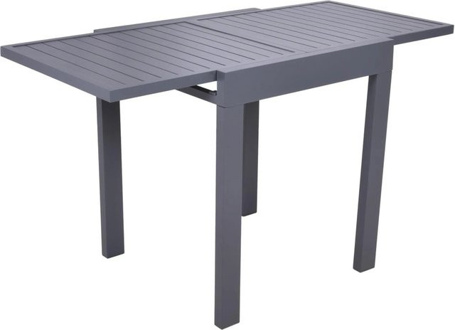 DELUKE Gartentisch DANILO Ausziehtisch aus Aluminium in Anthrazit Matt, B/T/H: 180 x 90 x 75 cm - Bild 1