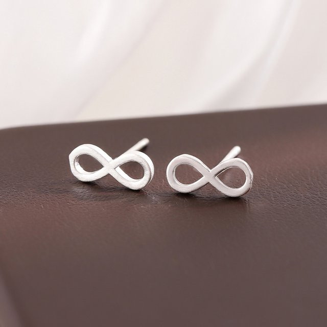 GaGa-Duck Ohrstecker 925 Silber, 8-förmig - Bild 1