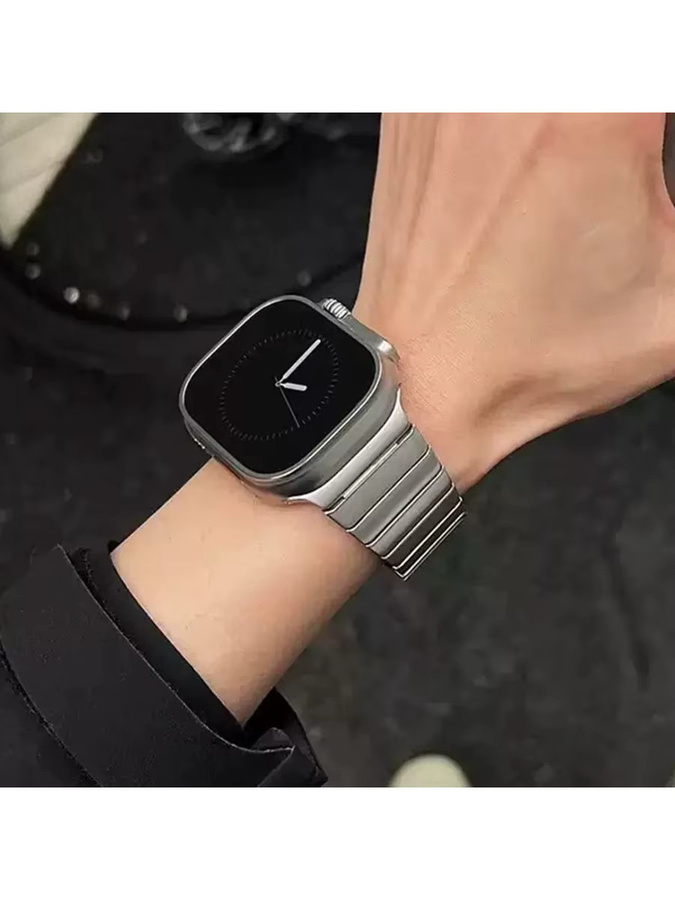 CAOWTAN Uhrenarmband Titan, Silber, Herren - Bild 7