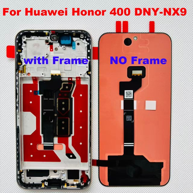 Original Amoled Display Bildschirm mit Touch und Rahmen für Huawei Honor 400, Honor 400 Pro und Honor 400 Lite in Schwarz - Bild 1