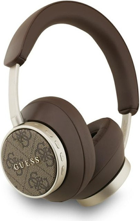 Guess 4G Classic Logo Bluetooth Over-Ear Kopfhörer mit USB-C, Braun