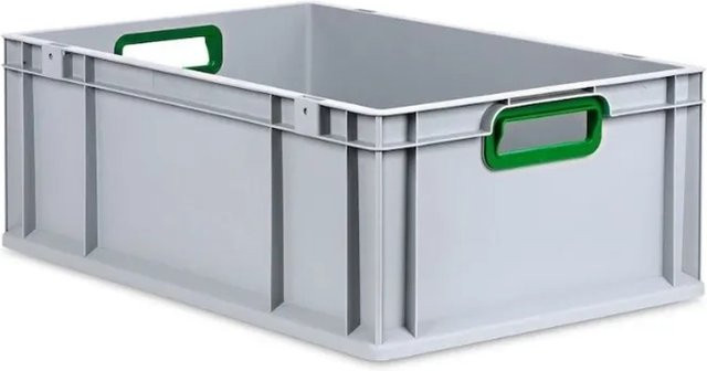PROREGAL Eurobox Nextgen Color Transportbox mit verstärktem Boden in Grün, H x B x T: 22 x 40 x 60 cm, 44 Liter - Bild 1