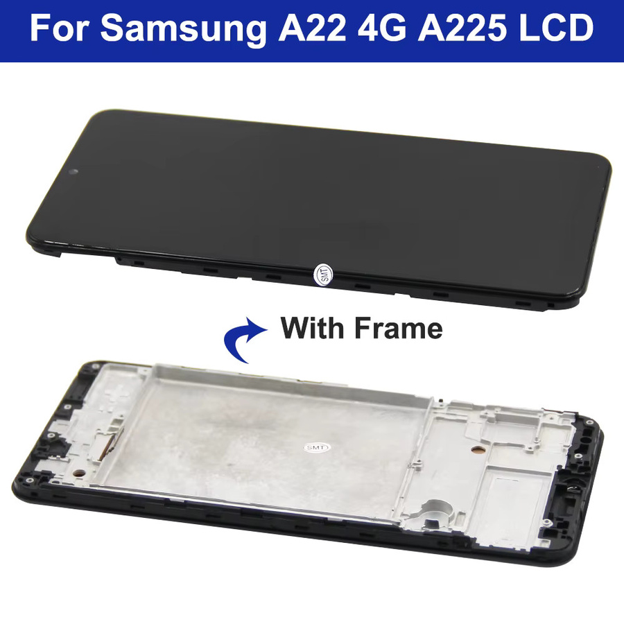 Samsung A22 4G AMOLED LCD Display mit Touchscreen Digitizer Montage in Schwarz - Bild 2