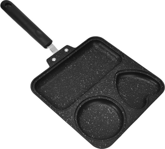 CosyHome 3-in-1-Bratpfanne aus Aluminium, quadratisch und antihaftbeschichtet, Schwarz - Bild 1