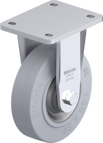 Blickle Bockrolle BO-SE 160K-SG in Silber/Grau mit 160 mm Rad-Durchmesser und 450 kg Tragfähigkeit - Bild 1