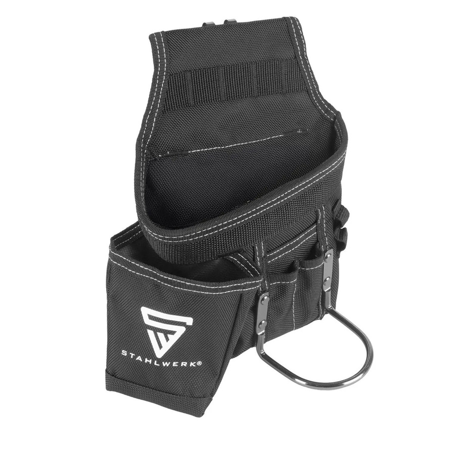 STAHLWERK Werkzeuggürtel Gürteltasche für Handwerker aus Polyester in Schwarz - Bild 2
