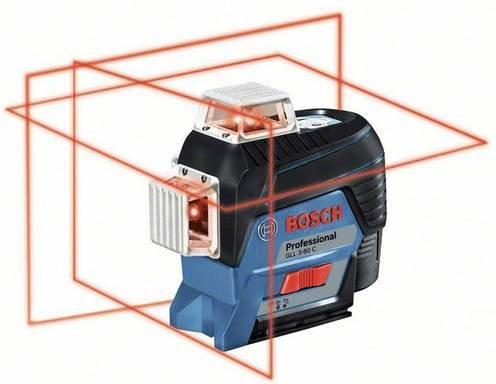 Bosch Professional Kreuzlinienlaser GLL 3-80 C mit Laser-Empfänger LR 7 und L-BOXX, Reichweite max. 30m - Bild 1