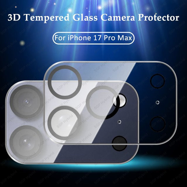 2er-Set 3D Glas-Kameraschutz für Apple iPhone 17 Pro Max, iPhone 17 Air, iPhone 16 Pro Max, iPhone 16 Pro, iPhone 16 Plus in Transparent - Bild 1