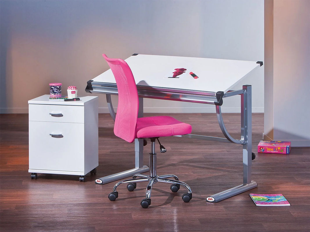 INTER LINK Drehstuhl Bonnie in Pink mit Rollen und Stoffbezug, B/T/H: 56 x 43 x 80 cm - Bild 2