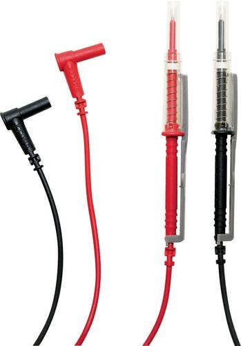 Chauvin Arnoux Messleitungs-Set mit 4mm Sicherheits-Steckern, Länge: 1,5 m, Farben: Rot und Schwarz - Bild 1