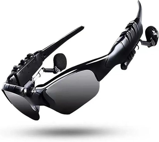 Toptrek Sports Smart Glasses Bluetooth Stereo Wireless Sonnenbrille mit Headset in Schwarz - Bild 1