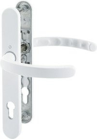 HOPPE PT-Drückergarnitur Luxembourg 1500/3357N in Weiß mit PZ-Funktion und Aluminium-Zink-Gehäuse - Bild 1