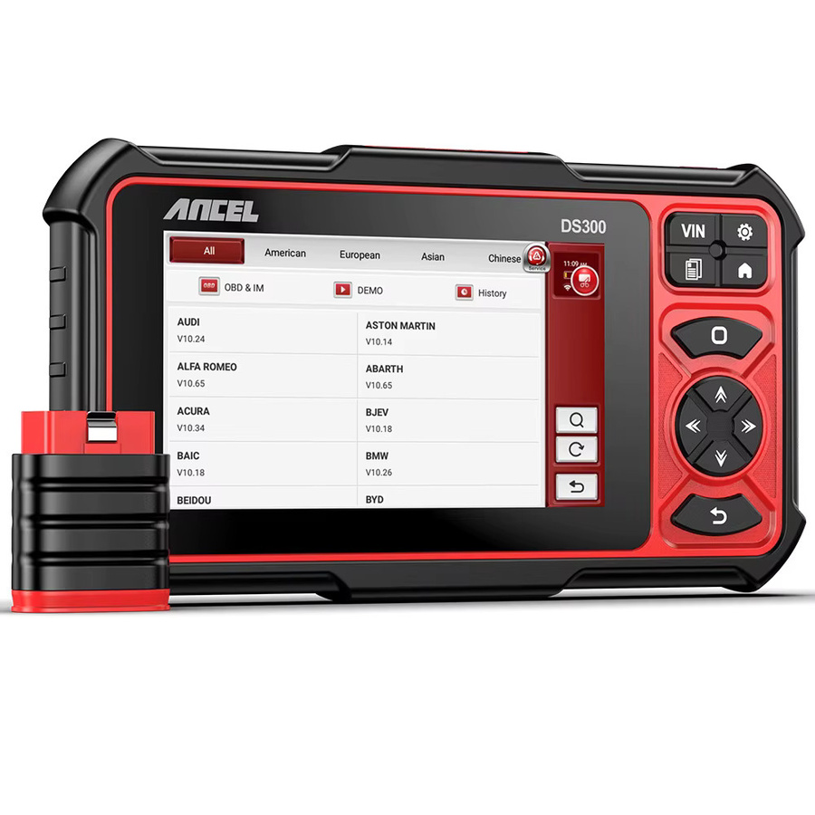 ANCEL DS300 BT CANFD OBD2 Allsystem-Scanner mit bidirektionaler ECU-Codierung in Schwarz - Bild 6