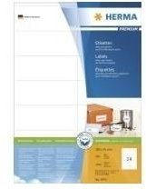 Herma Premium Adressetiketten Weiß, Permanent selbstklebend, Papier, B: 10,5 cm, H: 4,1 cm, 1400 Stück (100 Bogen x 14) - Bild 1