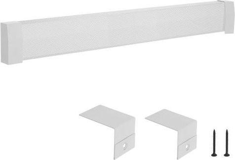 VEVOR Heizungsabdeckung aus Stahl für elektrische Heizgeräte, Weiß, B: 152,7 cm, H: 19,3 cm, T: 8,1 cm - Bild 1