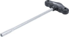 BGS Steckschlüssel mit T-Griff 7806 Sechskant in Silber mit Kunststoffgriff SW 6 mm - Bild 1