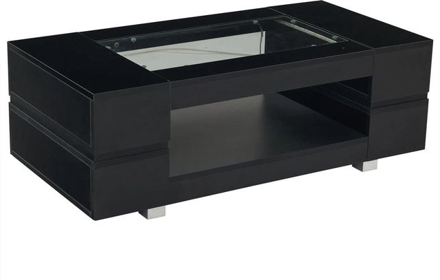okwish Couchtisch mit LED und Bluetooth App-Steuerung in Schwarz, B/T/H: 100 x 50 x 35 cm - Bild 1