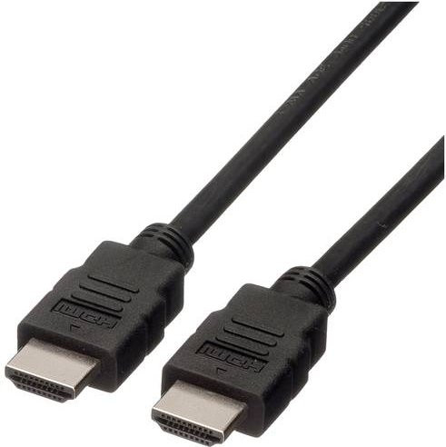 Roline HDMI Anschlusskabel 4K UHD Schwarz 5,00 m - Bild 1