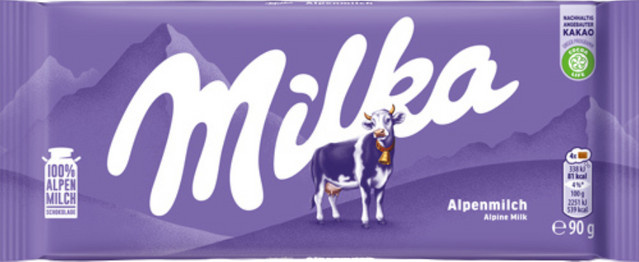 Milka Alpenmilch Schokoladentafel 90 g - Bild 1