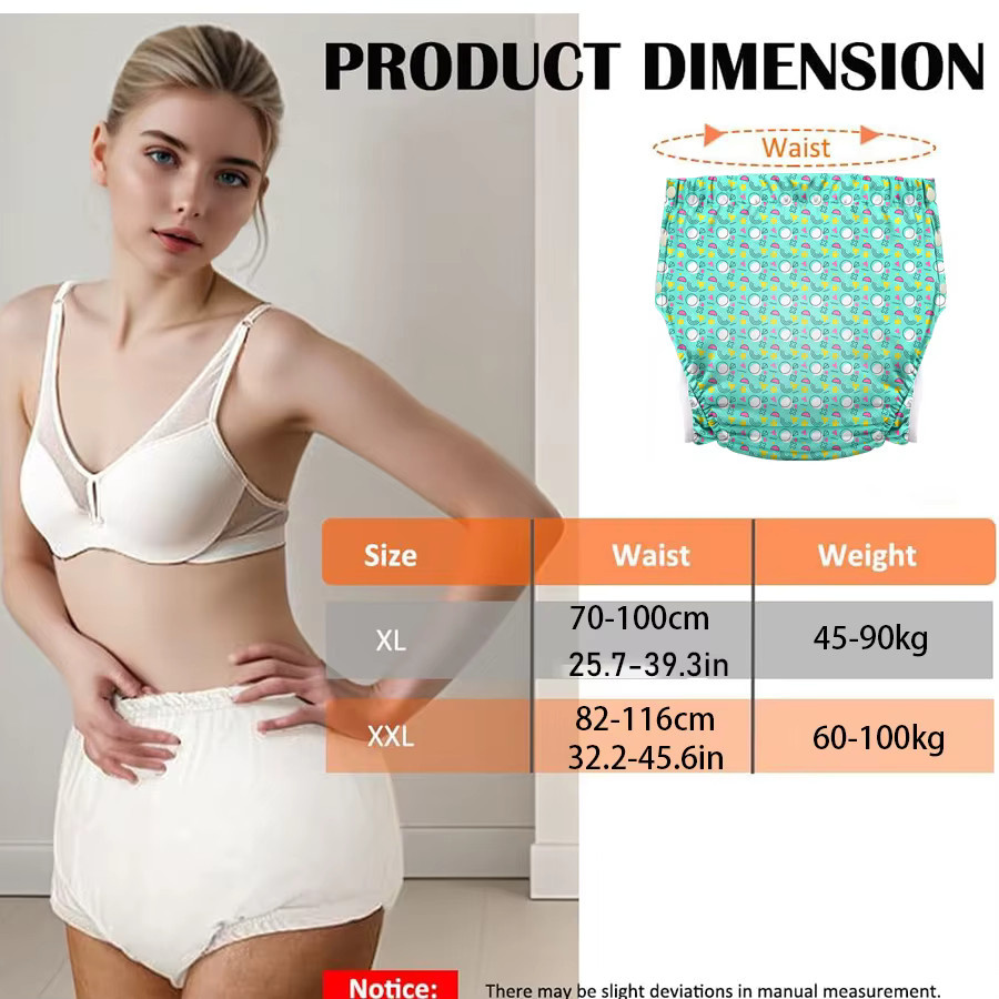 Stoffwindelknopf für Erwachsene, verstellbare Taille, wasserdicht, Unisex - Bild 2