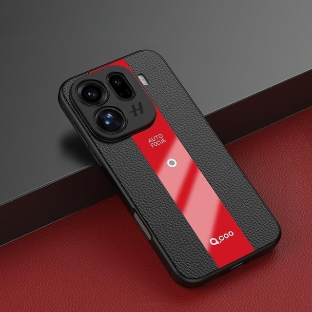 Magnetische Litschi-Leder Hülle für OPPO Find X9 und Find X9 Pro mit weichem TPU und Linsenschutz, Mattes Cover - Bild 1