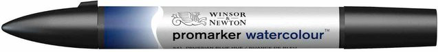 Winsor & Newton Promarker Aquarellmarker mit Pinselspitze in Prussian Blue Hue für Profis - Bild 1