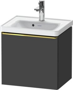 Duravit Waschtischunterschrank D-Neo in Grau und Weiß, glänzend, B/T/H: 48,4 x 37,2 x 44,0 cm - Bild 1
