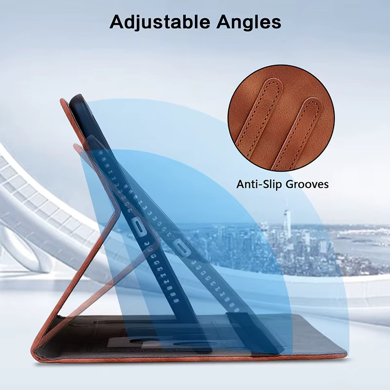 PU Leder Tablet Cover für Nokia T21 10,4 Zoll und T20 8,0 Zoll in Rot mit Standfunktion - Bild 5