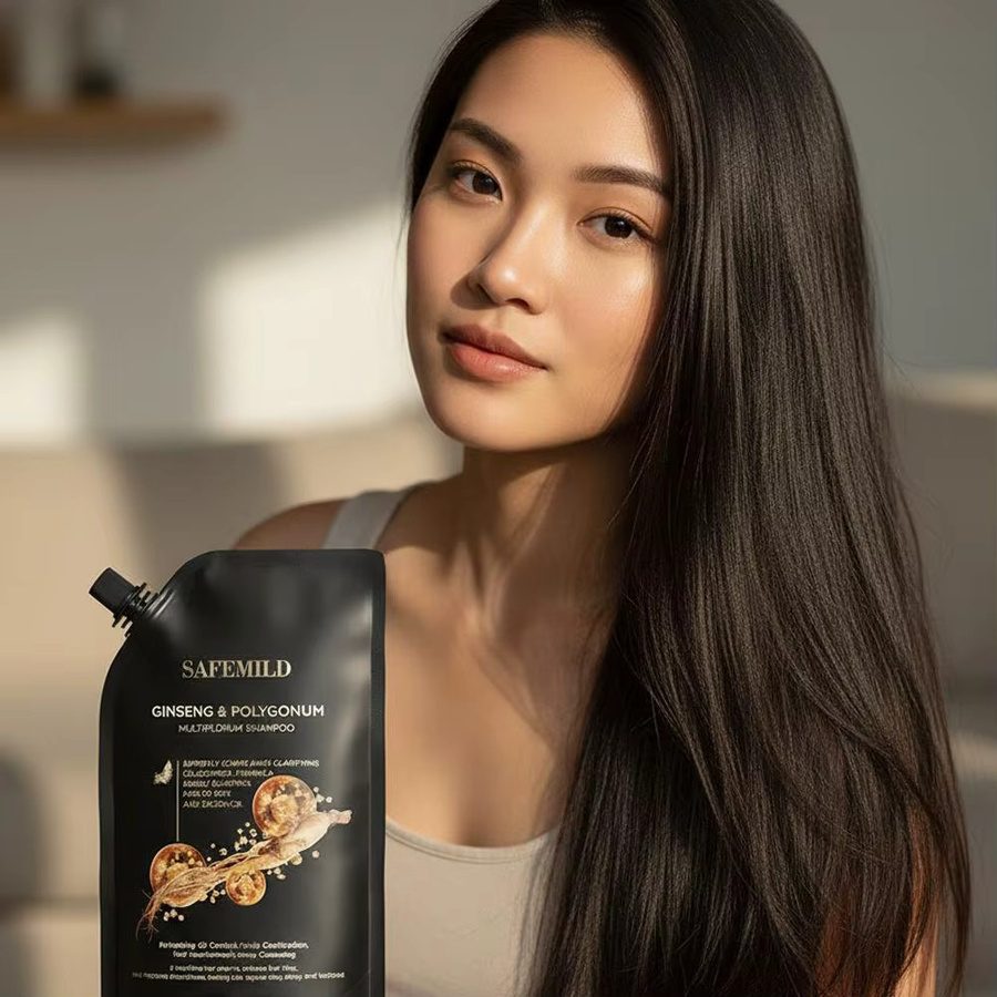SADOER Shampoo Schwarzes Ganoderma Polygonum Multiflorum, 100ml/300ml - Bild 3