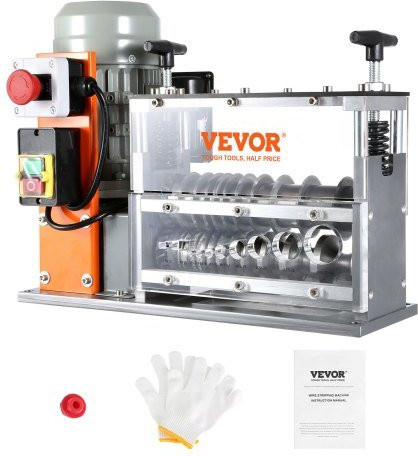 VEVOR Elektrische Kabelabisoliermaschine 750W für 1,5-40mm mit 30m/min Geschwindigkeit und 10 Kanälen zur Kupferrückgewinnung - Bild 1
