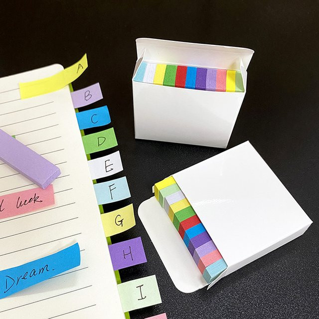 11-Farben Indexetiketten Set aus Papier für Markierungen und Klassifizierungen in Multicolor - Bild 1