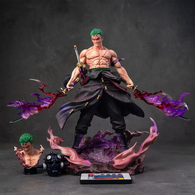 Bandai One Piece Zoro Figur, Statische Statue, 28cm, Kunststoff - Bild 1