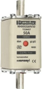 Mersen NH-Sicherungseinsatz SF Gr.00 gG 50A/690V in Silber - Bild 1