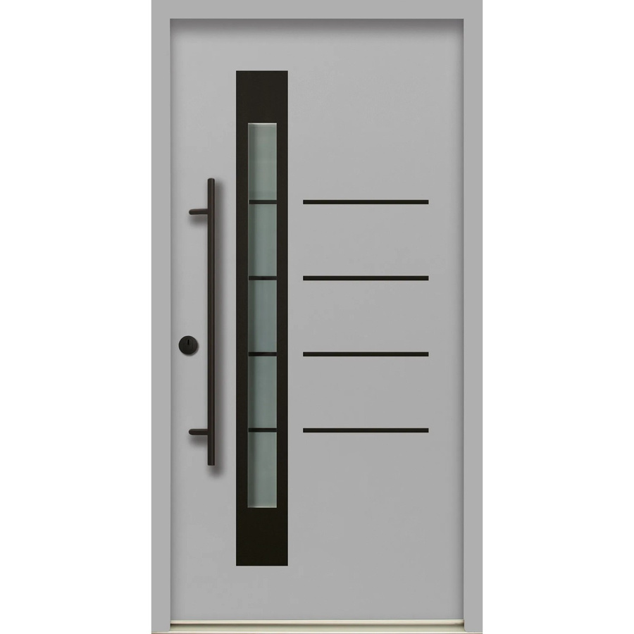 Splendoor Thermospace Sicherheits-Haustür Berlin Prime RC2 Grau mit Glaseinsatz, B/H: 100 x 210 cm - Bild 2