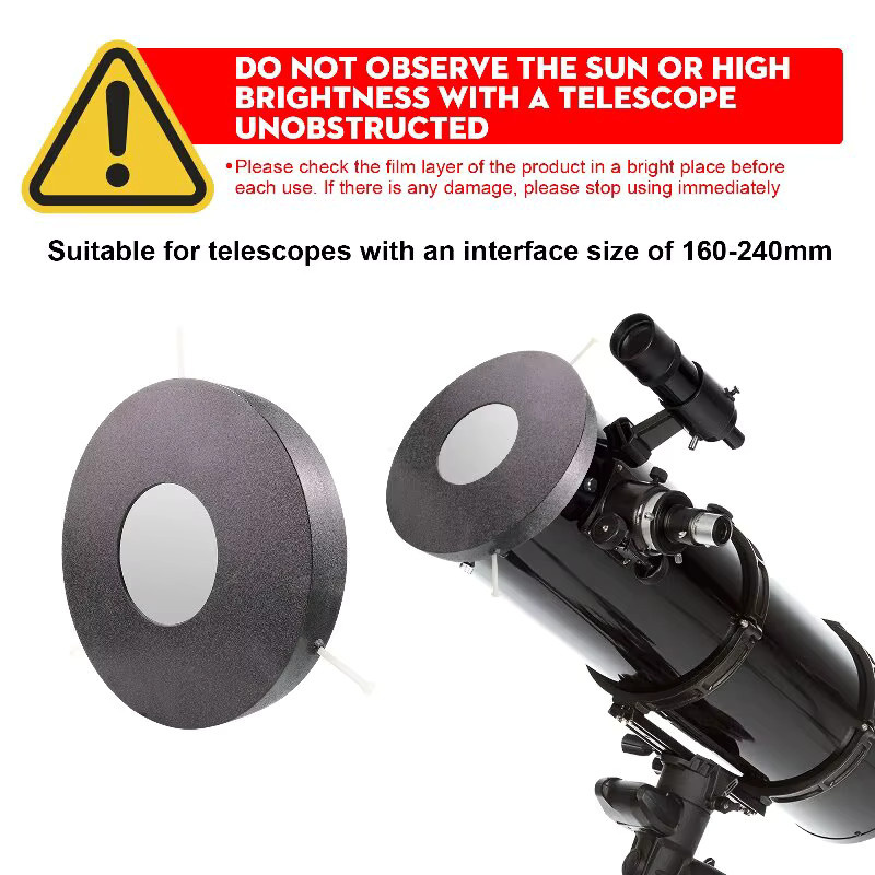 Datyson verstellbarer Solarfilter für astronomische Teleskope mit einem Außendurchmesser von 160–240 mm - Bild 5
