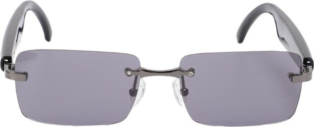 Neoglint Smartglasses, randlos, rechteckig, Metall, Goldbraun Grey - Bild 1