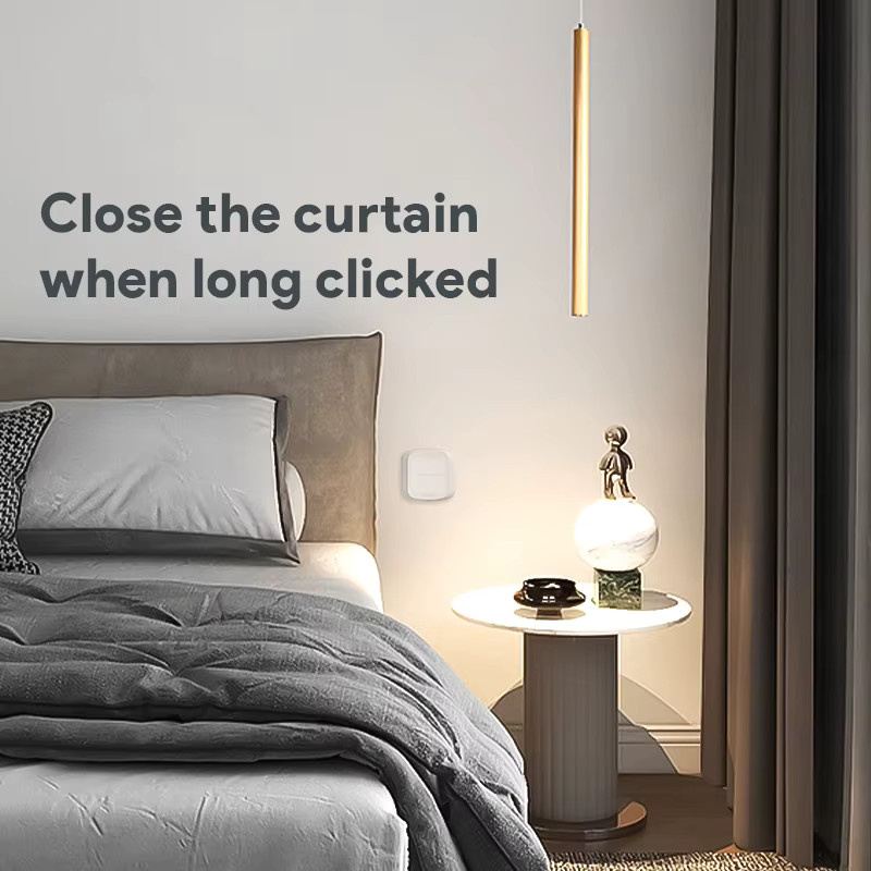 Tuya Smart Home 2-fach Drucktasten-Controller WiFi ZigBee Drahtloser Schalter in Weiß - Bild 3