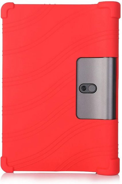 Silikonhülle für Lenovo Yoga Smart Tab YT-X705F 2019 (10,1 Zoll) in Rot, Babysichere Standabdeckung - Bild 1