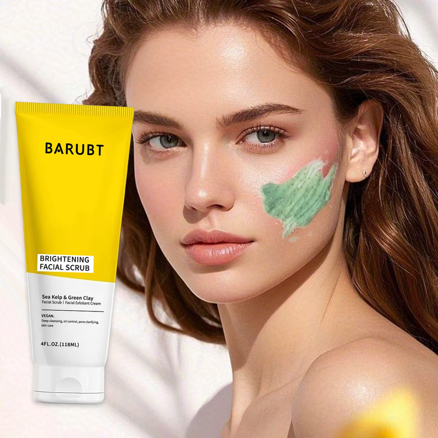 BARUBT Gesichtspeeling Creme, Meeresalgen & Grüner Ton - Bild 3