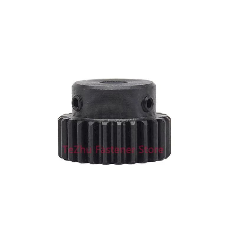 GooBetter Stirnrad aus Stahl in Schwarz, Modul 1,25, Durchmesser 1,25 m, Bohrung 4–20 mm - Bild 2