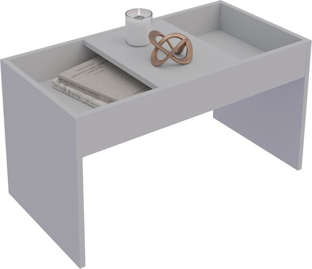 VCM Beistelltisch Mantila aus Holz mit Holzstruktur-Nachbildung, H x B x T: 39 x 71 x 36 cm - Bild 1