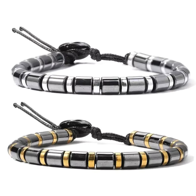 SANSWL Armband, Hämatit, Perlen, Unisex - Bild 3