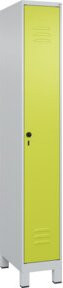 C+P Spind Classic PLUS Garderobenschrank mit 1 Abteil, Lichtgrau, H x B x T: 195 x 30 x 50 cm - Bild 1