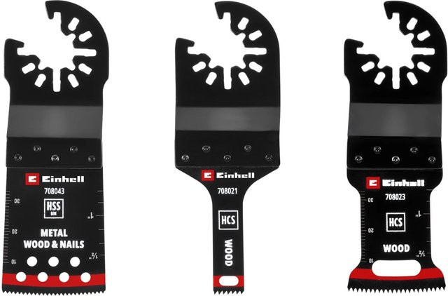 Einhell Multitool-Set 3-teilig für Holz, Metall und Kunststoff in Schwarz - Bild 1