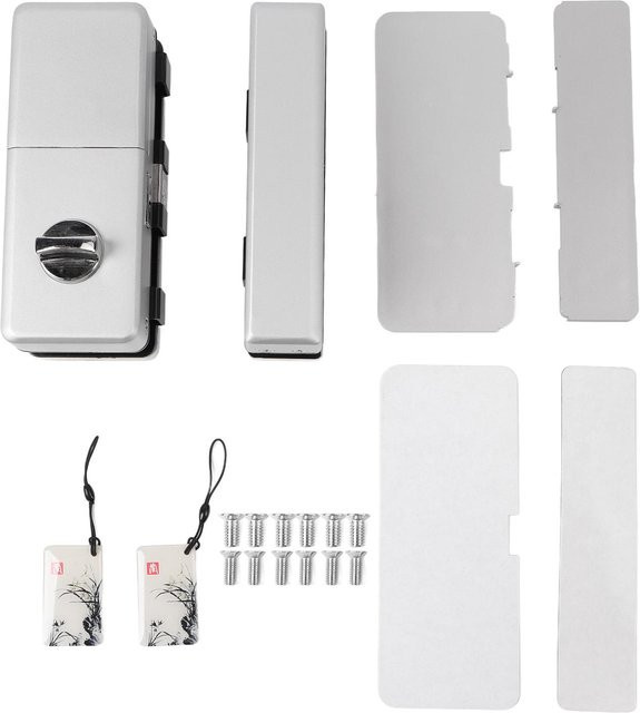 GoolRC Elektronisches Glastürschloss mit Fingerabdruck, IC-Karte und Telefonsteuerung in Weiß aus Aluminiumlegierung - Bild 1