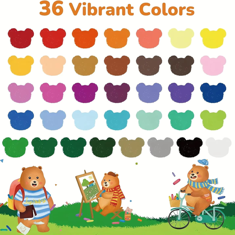 Abwaschbare Wachsmalstifte in Multicolour für Kinder, drehbare Gelstifte für kreative Kunstprojekte - Bild 3