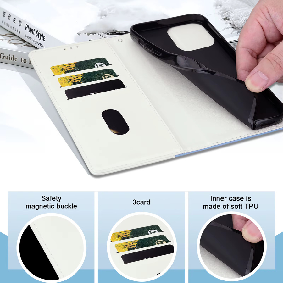 Magnetische Leder-Brieftasche als Flip-Cover für Sony Xperia 1 5 10 II III Lite IV V VI VII - Bild 4
