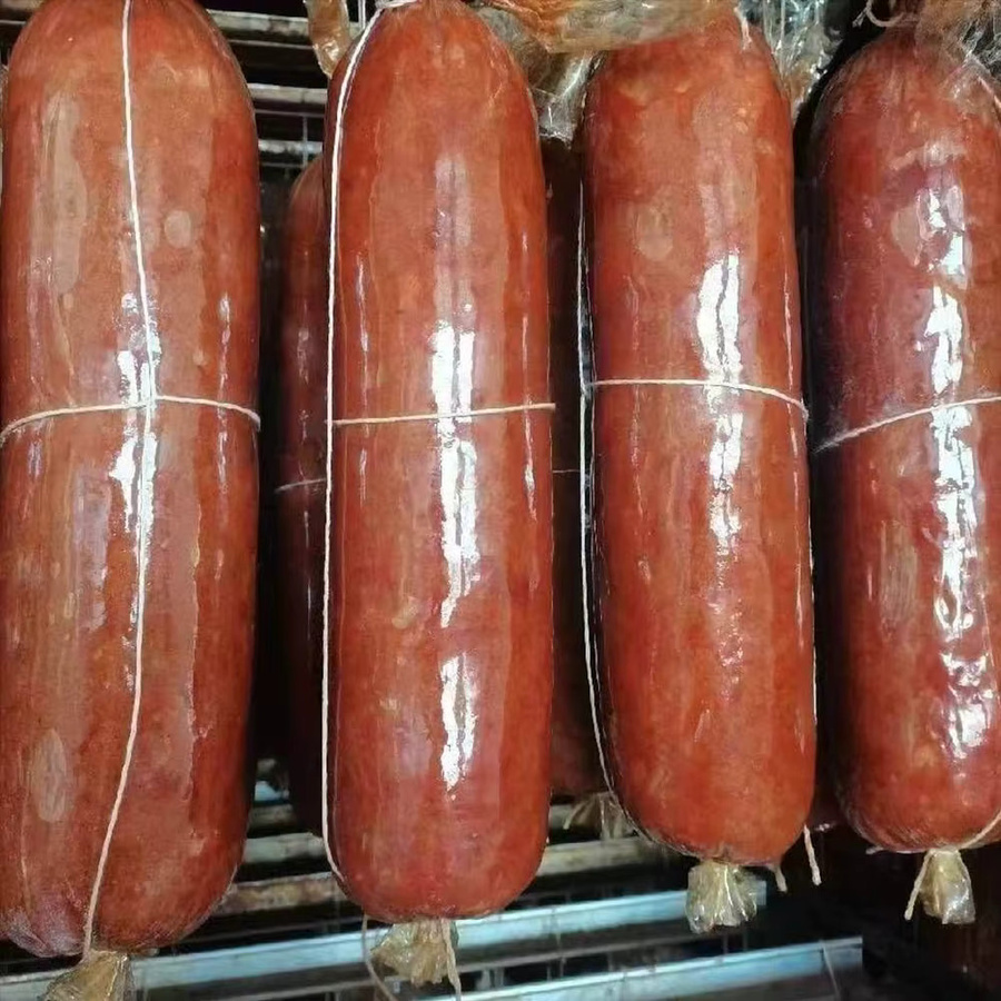 SAFEBET Wurstgehäuse Verpackung für Fleisch und Schinken, Rot, 50 x 50 cm - Bild 1