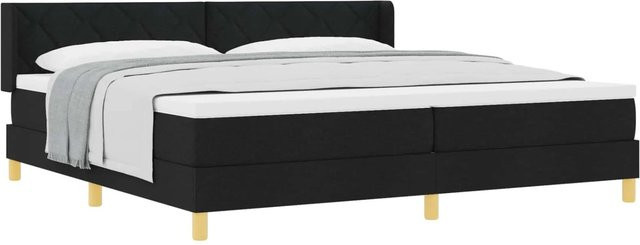 vidaXL Boxspringbett mit Matratze Schwarz B/T/H: 200 x 200 x 88 cm - Bild 1